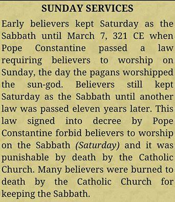 saturday sabbath